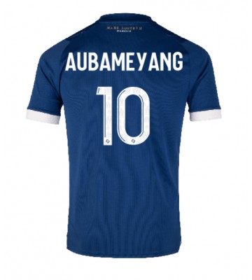 Olympique de Marseille Aubameyang #10 Replika Udebanetrøje 2023-24 Kortærmet